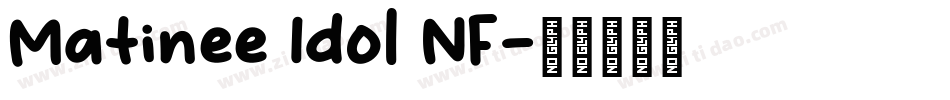 Matinee Idol NF字体转换